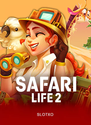 ภาพกราฟิกสัตว์ป่าในเกมสล็อต Safari Life 2